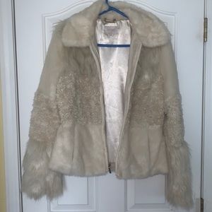 Laundry By Shelli Segal Faux Fur Coat Size M